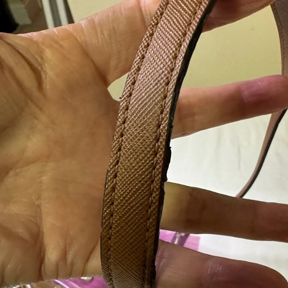 Michael Kors Nylon Crossbody‎ Bag – Fuchsia & Tan Trim
